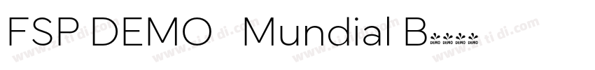 FSP DEMO   Mundial B字体转换